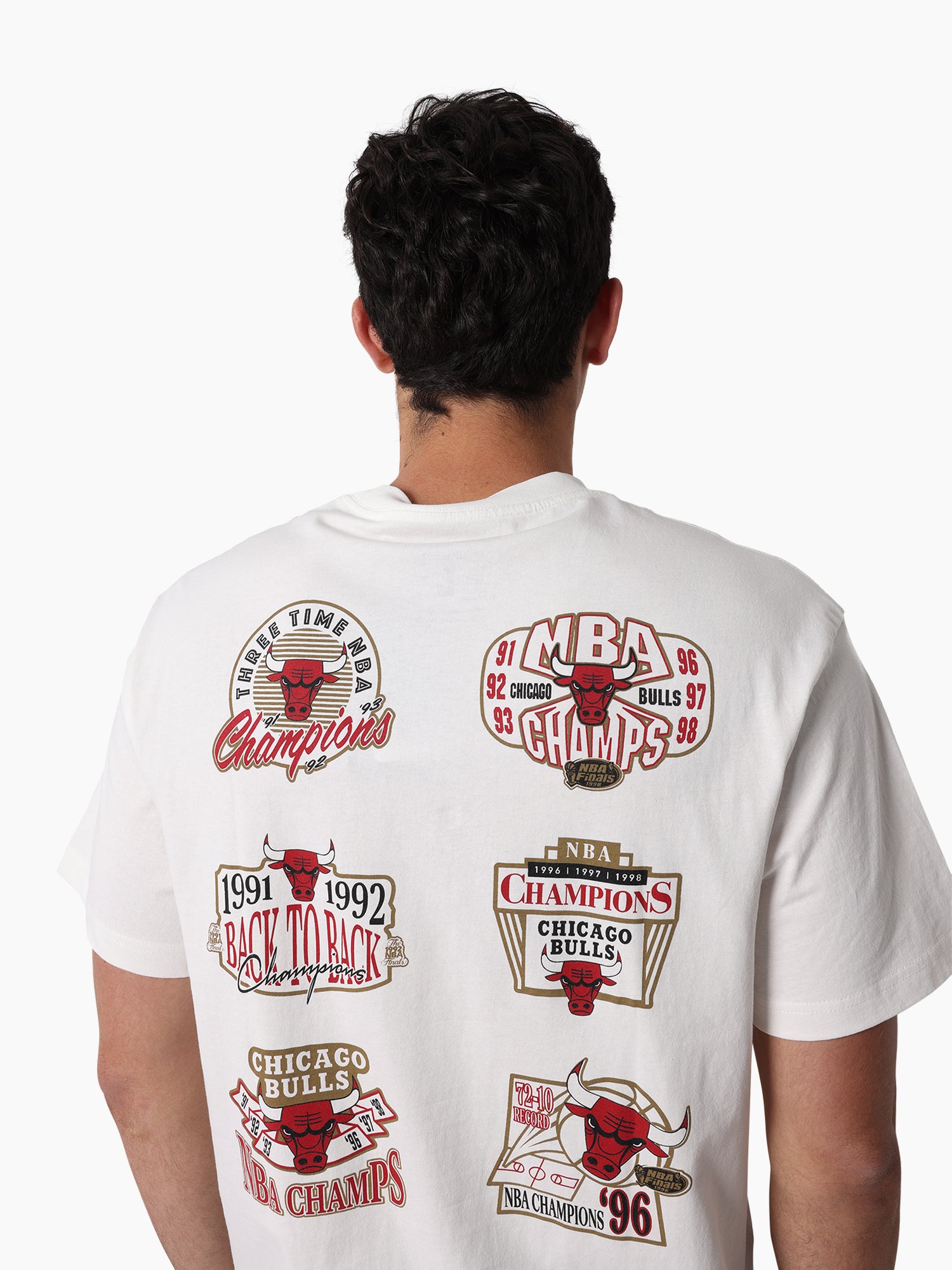 Mitchell & Ness NBA Golden Tee Chicago Bulls Vintage White