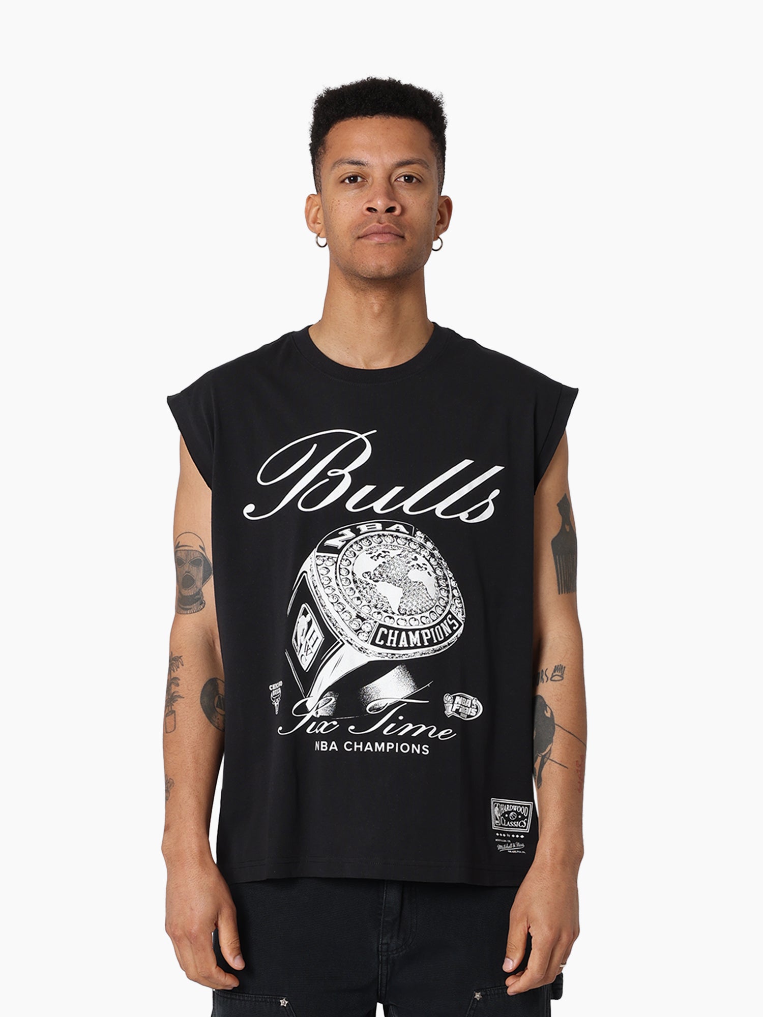 Mitchell & Ness Champions Script Boxy Muscle Chicago Bulls Black
