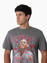 Mitchell & Ness NBA Star Burster Tee Detroit Pistons Rodman City Skyline