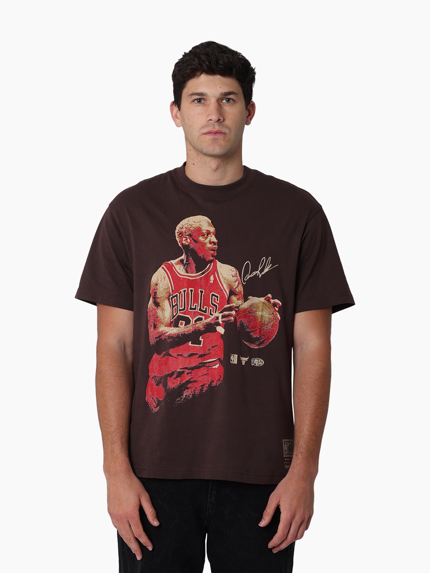Mitchell & Ness NBA In The Moment Tee Chicago Bulls Rodman Seal Brown