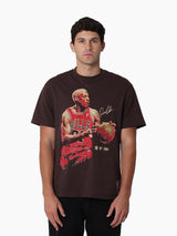 Mitchell & Ness NBA In The Moment Tee Chicago Bulls Rodman Seal Brown