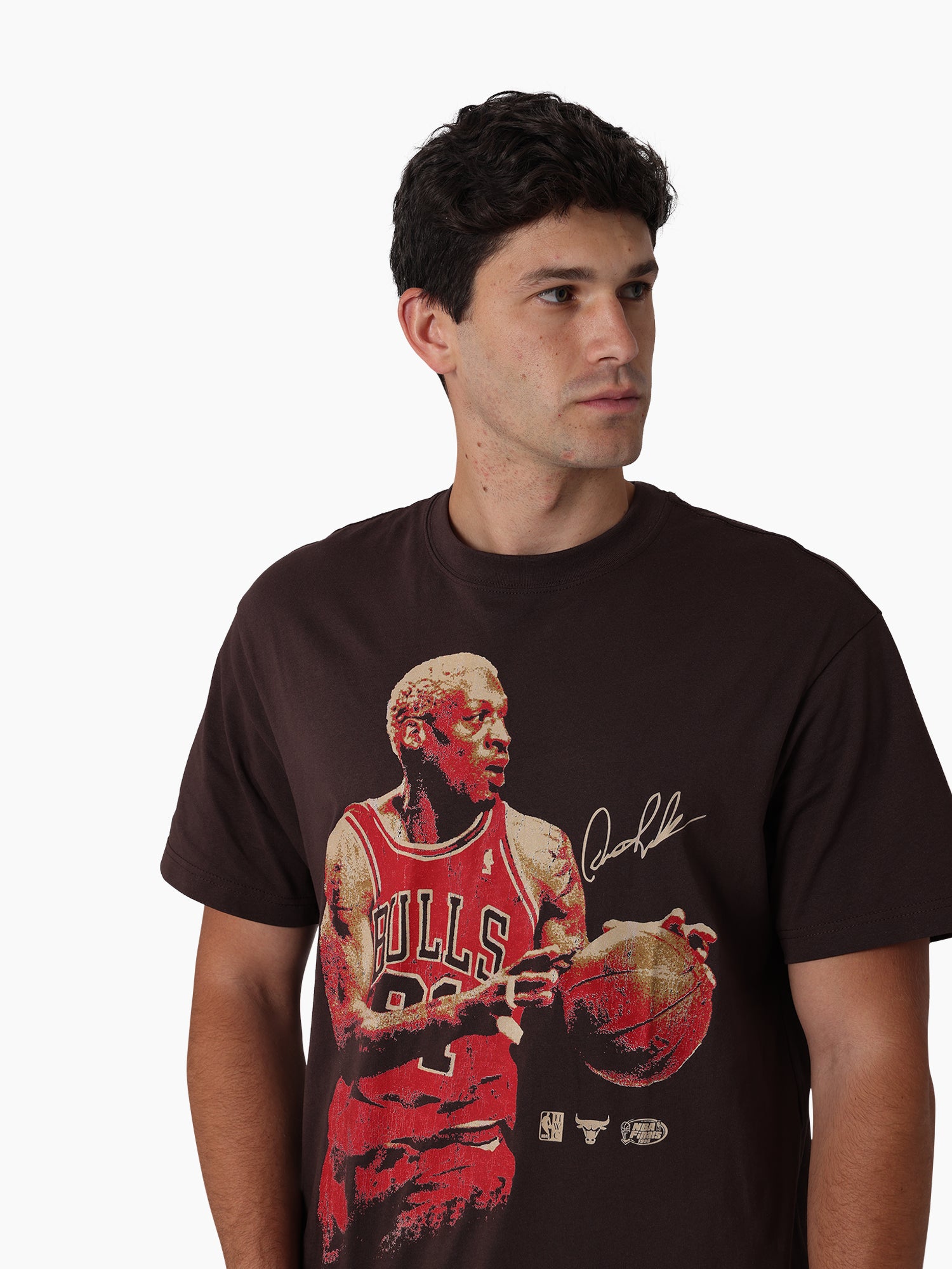 Mitchell & Ness NBA In The Moment Tee Chicago Bulls Rodman Seal Brown