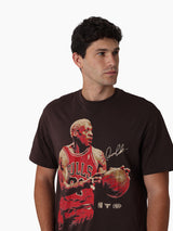 Mitchell & Ness NBA In The Moment Tee Chicago Bulls Rodman Seal Brown