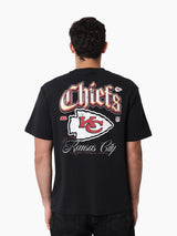 Mitchell & Ness NFL Gothic Script Tee Kansas City Chiefs Faded Black