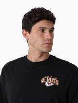 Mitchell & Ness NFL Gothic Script Tee Kansas City Chiefs Faded Black
