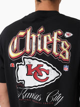 Mitchell & Ness NFL Gothic Script Tee Kansas City Chiefs Faded Black