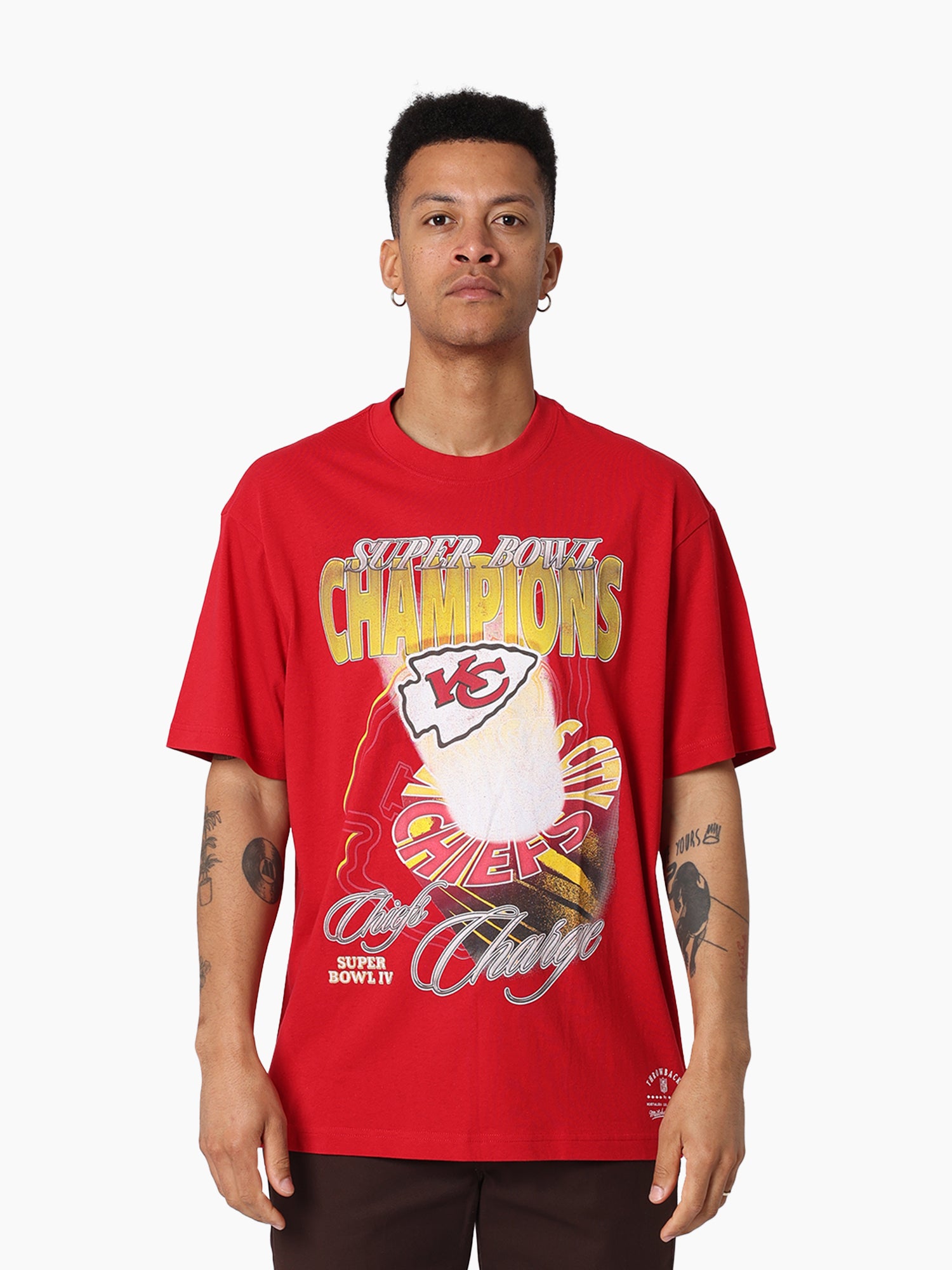Mitchell & Ness NFL Hardlight Tee Kansas City Chiefs Scarlet