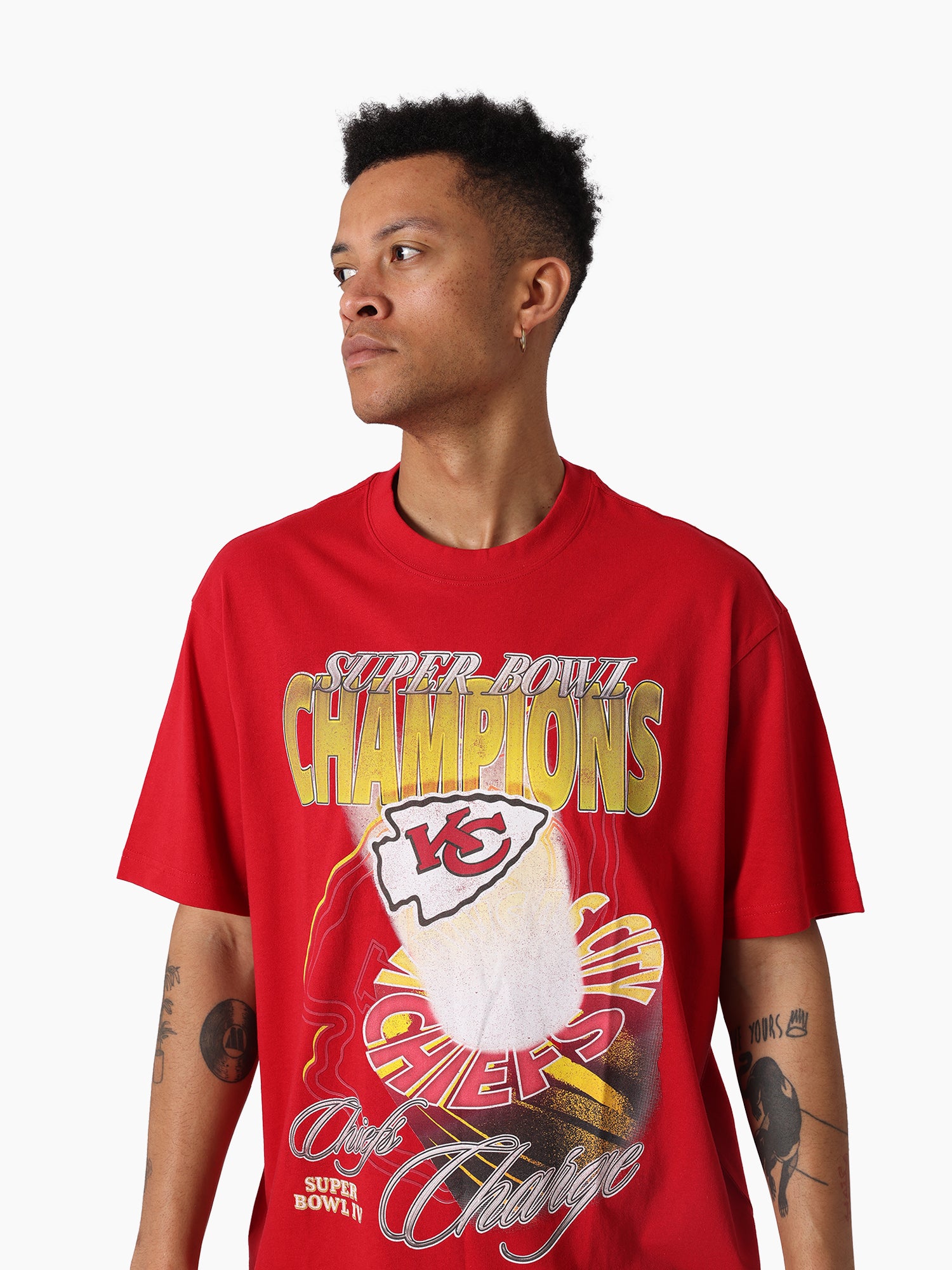 Mitchell & Ness NFL Hardlight Tee Kansas City Chiefs Scarlet