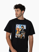 Mitchell & Ness NBA Slam Cover Tee Marbury & Garnett Faded Black