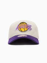 Mitchell & Ness NBA Pro Pinch Los Angeles Lakers White Cream Purple