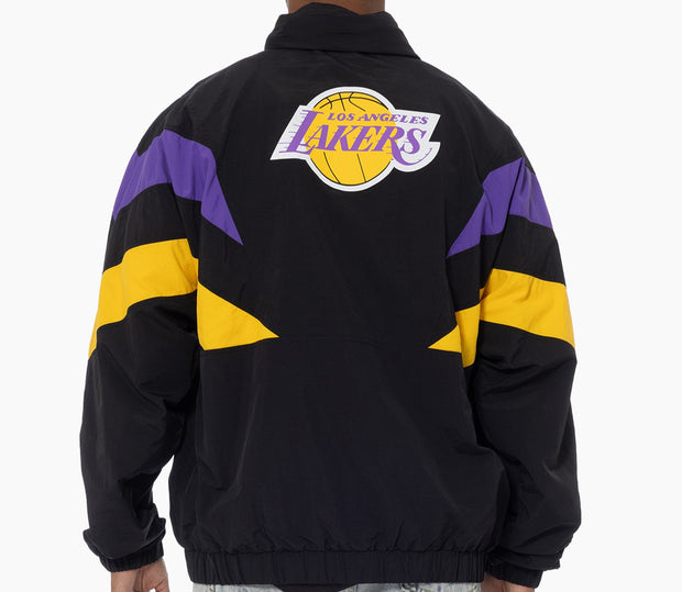 Mitchell & Ness NBA Spray Jacket Los Angeles Lakers Black Purple Yellow