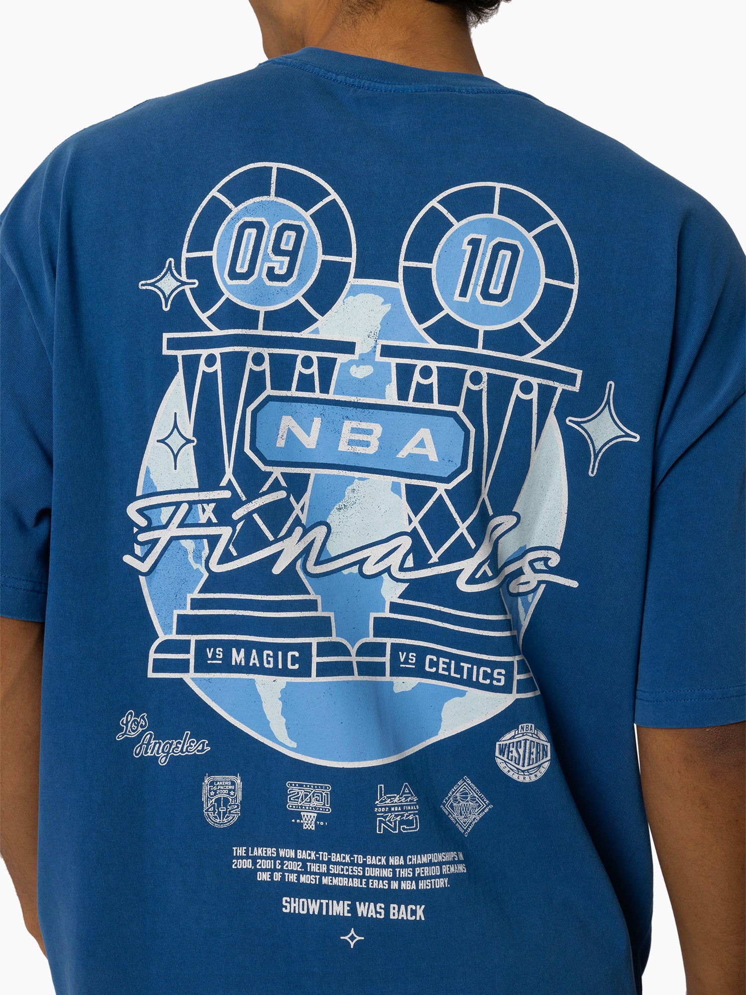 Mitchell & Ness NBA Showtime Was Back Tee Los Angeles Lakers Blue
