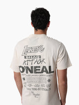 Mitchell & Ness NBA Stats Tee Los Angeles Lakers O’Neal Chalk