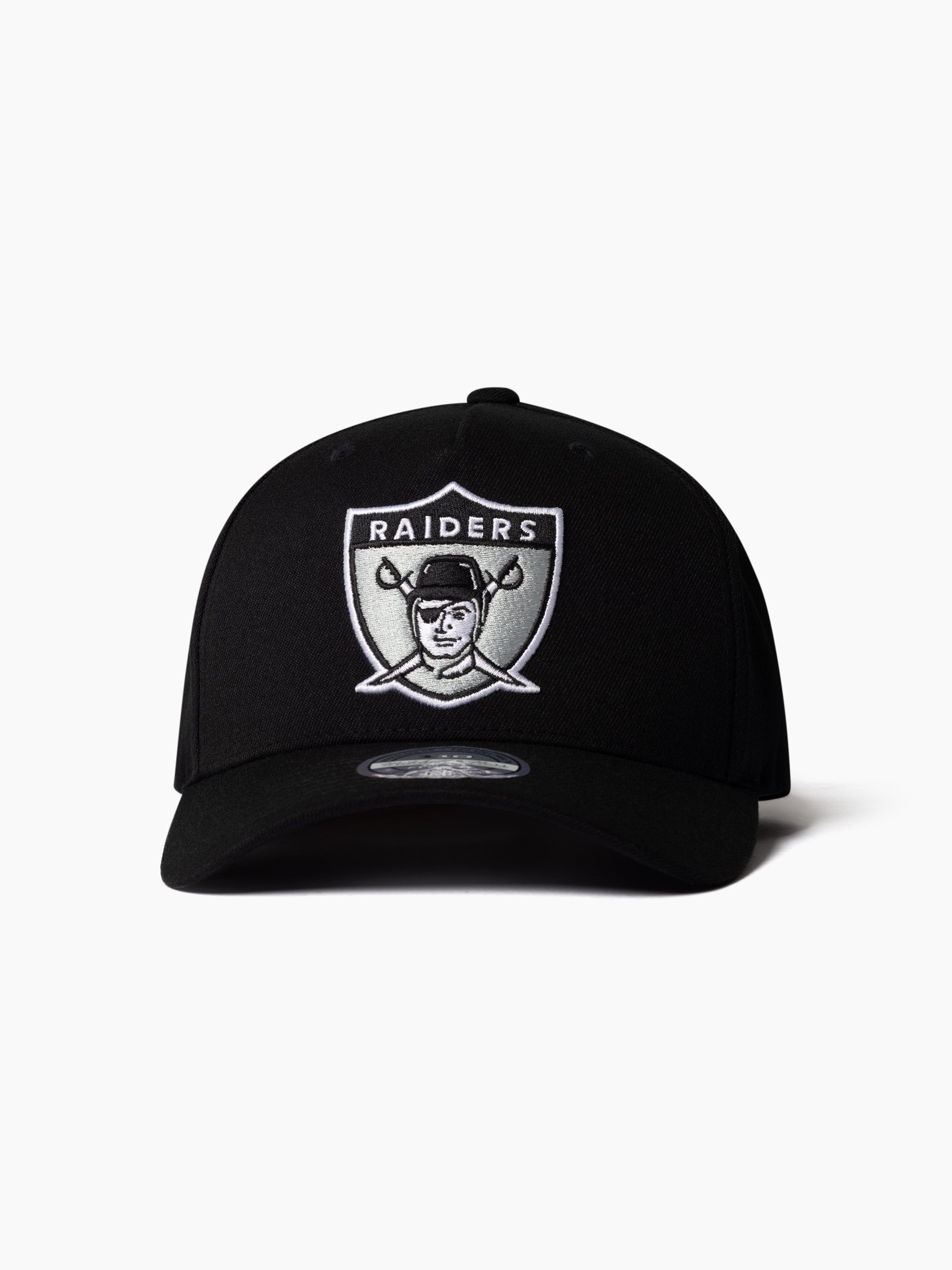 Mitchell & Ness NFL Flexfit 110 Team Silver Logo Las Vegas Raiders
