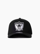 Mitchell & Ness NFL Flexfit 110 Black White Logo Las Vegas Raiders