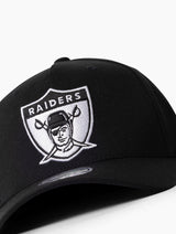 Mitchell & Ness NFL Flexfit 110 Black White Logo Las Vegas Raiders