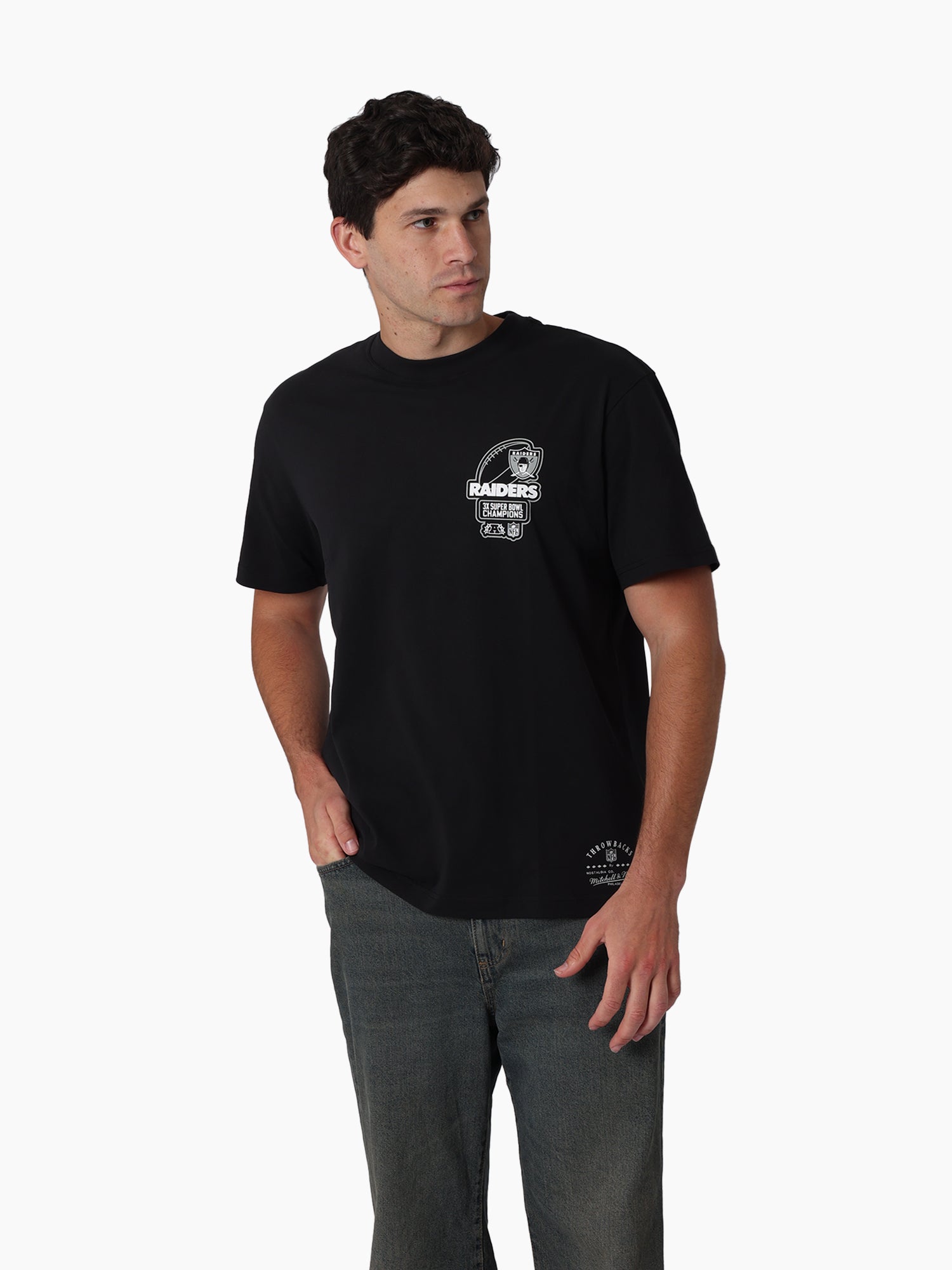 Mitchell & Ness NFL Golden Tee Las Vegas Raiders Faded Black