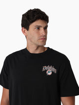 Mitchell & Ness NFL Gothic Script Tee Miami Dolphins Faded Black