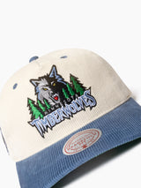 Mitchell & Ness NBA Cord 20th Season Origin Minnesota Timberwolves Cream/Blue