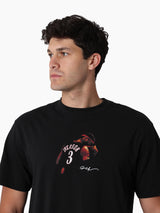 Mitchell & Ness NBA Stats Tee Philadelphia 76ers Iverson Faded Black