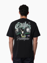 Mitchell & Ness NFL Gothic Script Tee Philadelphia Eagles Faded Black