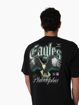 Mitchell & Ness NFL Gothic Script Tee Philadelphia Eagles Faded Black