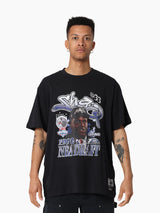 Mitchell & Ness NBA Star Burster Tee Orlando Magic O'Neal Faded Black