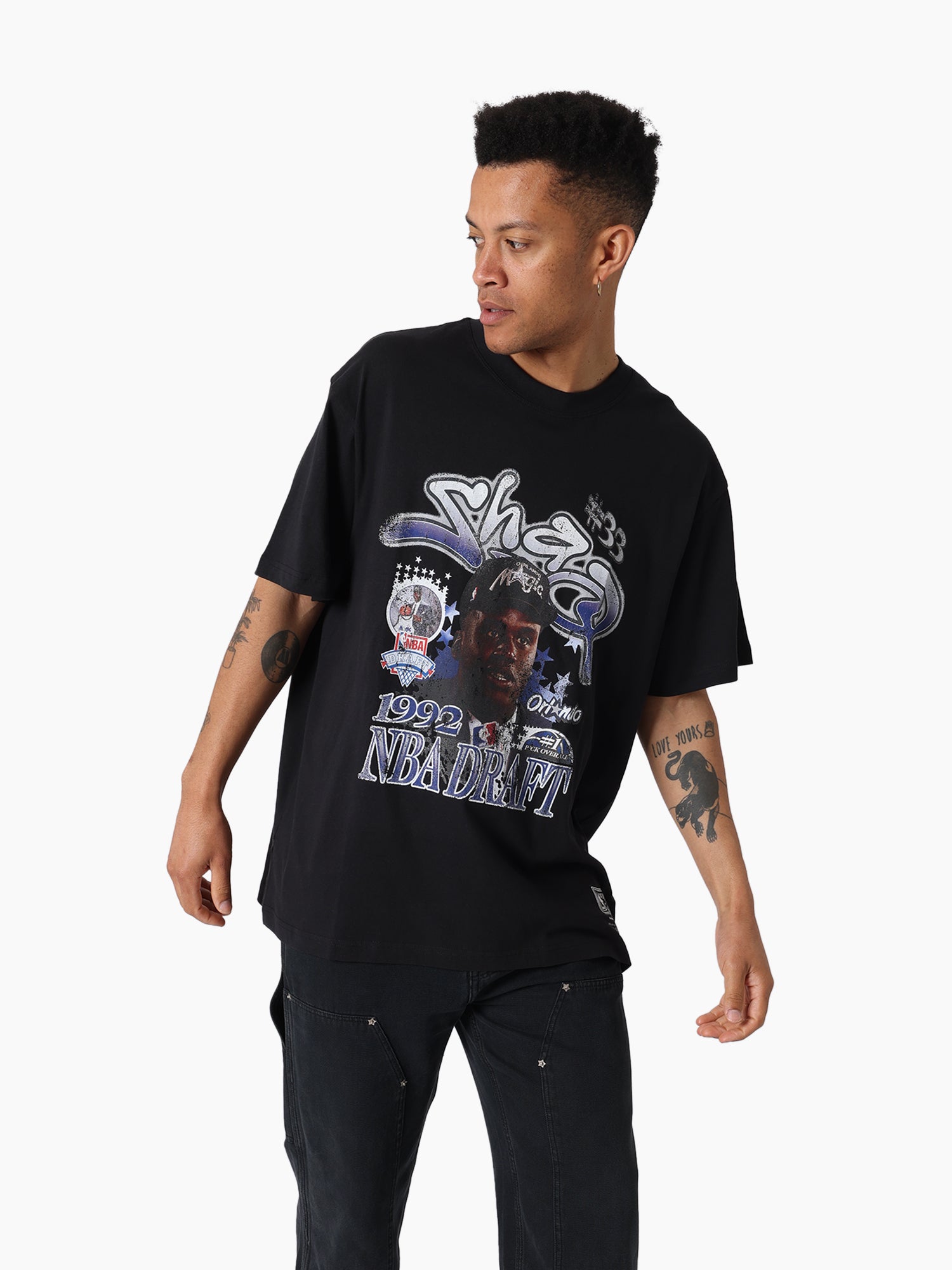 Mitchell & Ness NBA Star Burster Tee Orlando Magic O’Neal Faded Black