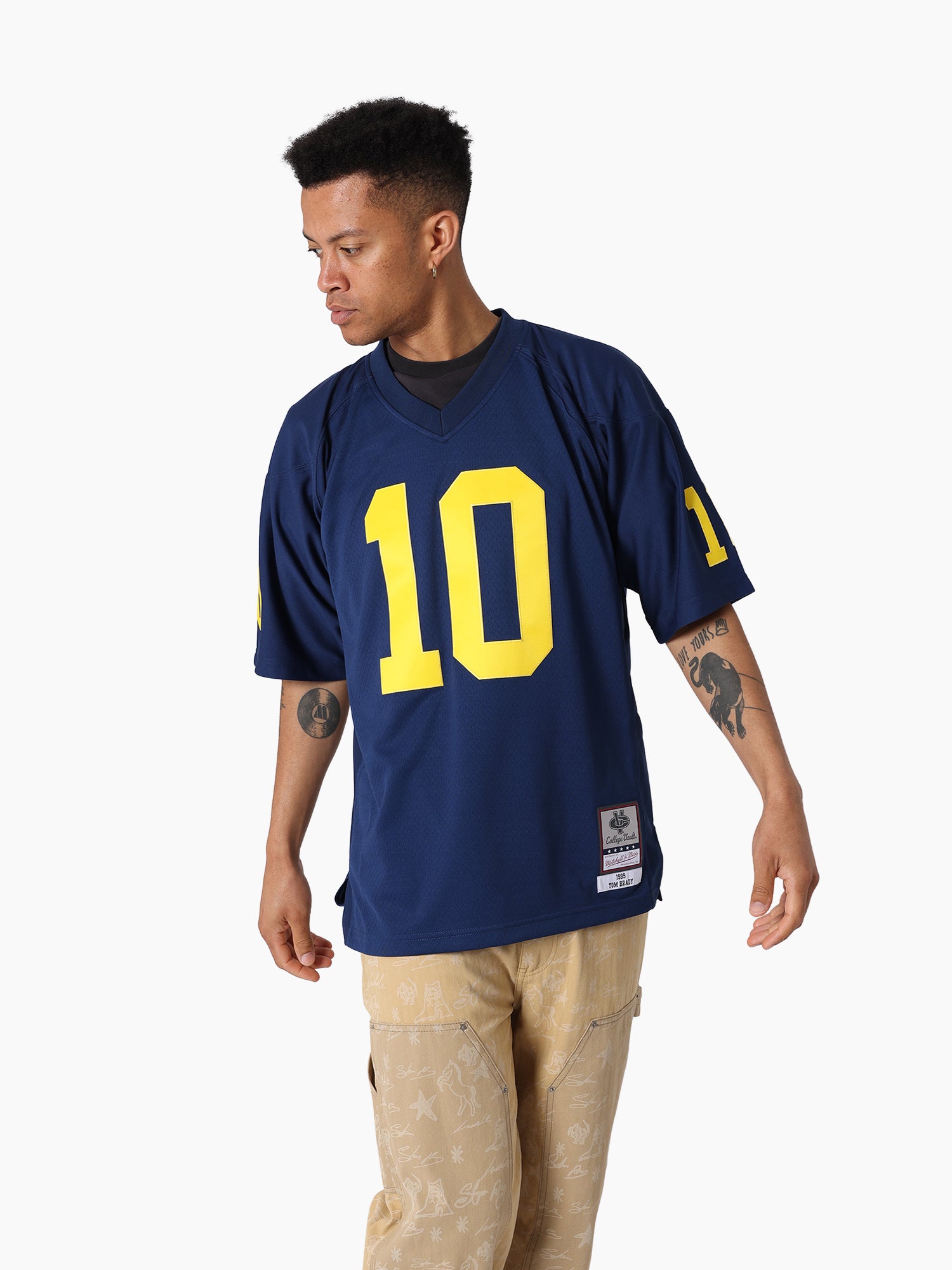 Mitchell & Ness NCAA Legacy Jersey University Of Michigan Tom Brady #10 1999