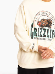 Mitchell & Ness NBA Inaugural Crew Memphis Grizzlies Cream