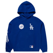 Majestic MLB Crest Patch Hoodie Los Angeles Dodgers Surf The Web