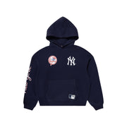 Majestic MLB Crest Patch Hoodie New York Yankees Navy