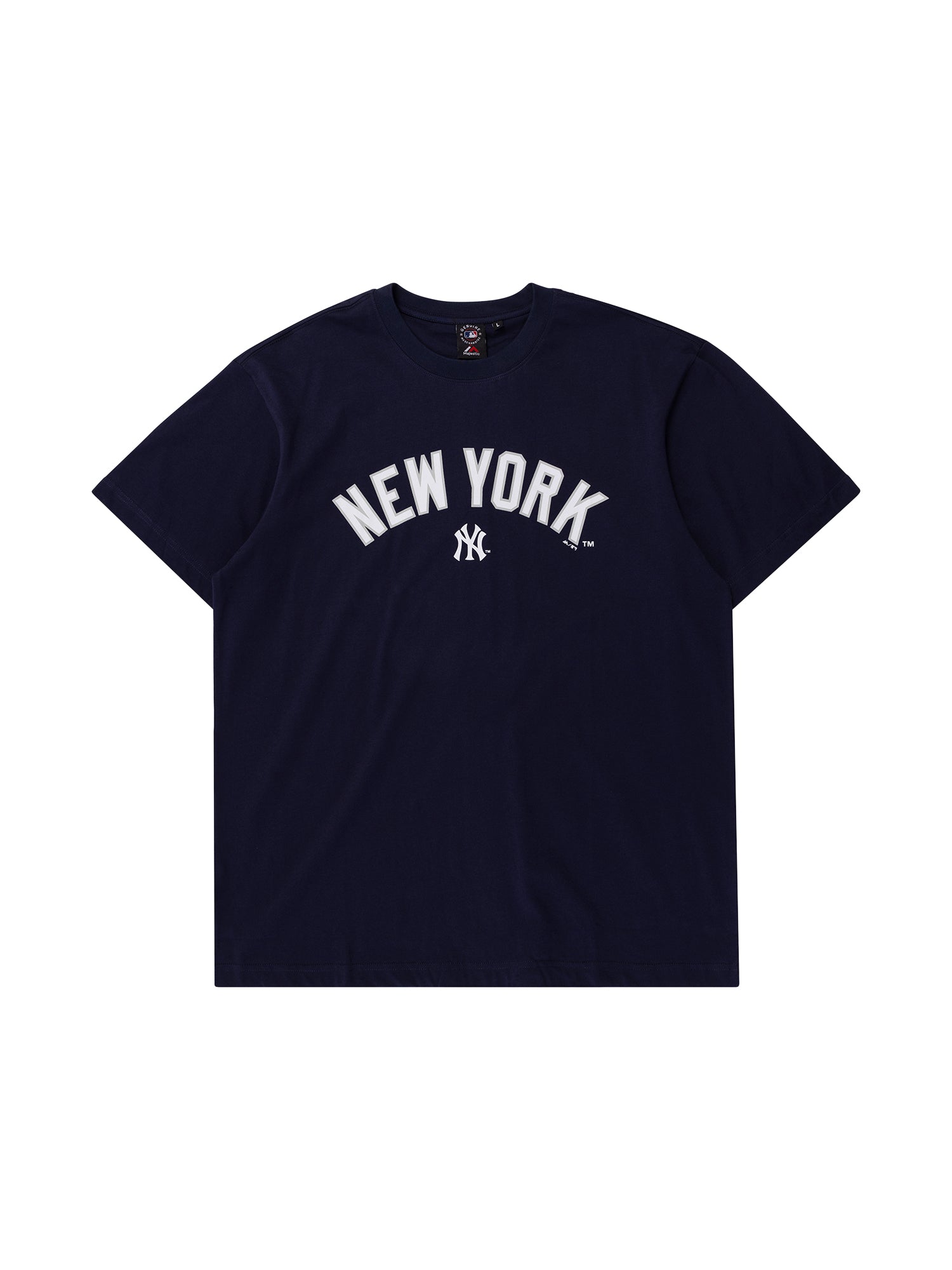 Majestic MLB Team Wordmark Tee New York Yankees True Navy