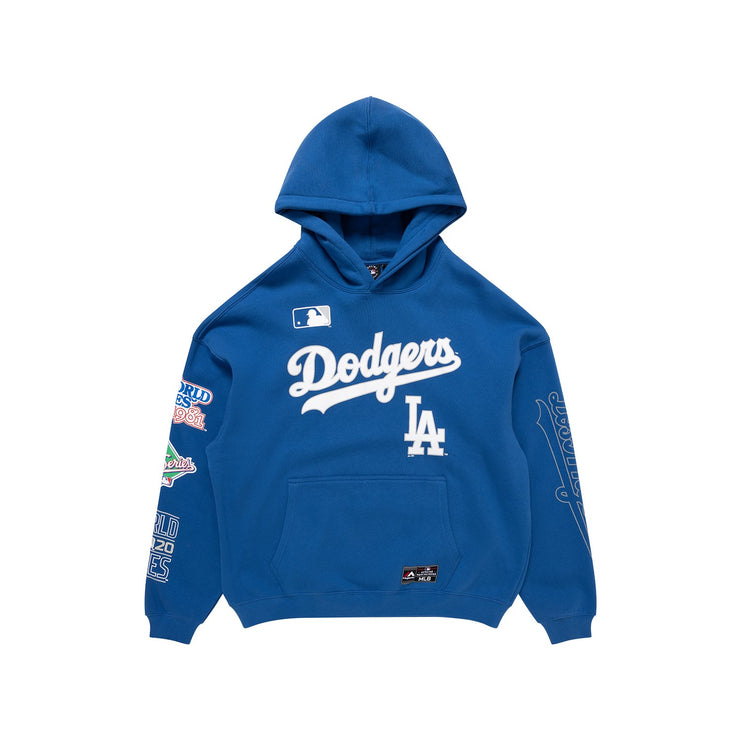 Majestic MLB Vintage Sport Oversize Hoody Los Angeles Dodgers Faded Royal