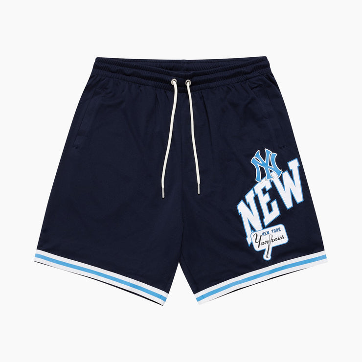 Majestic MLB Wordmark Mesh Short New York Yankees Seaborn