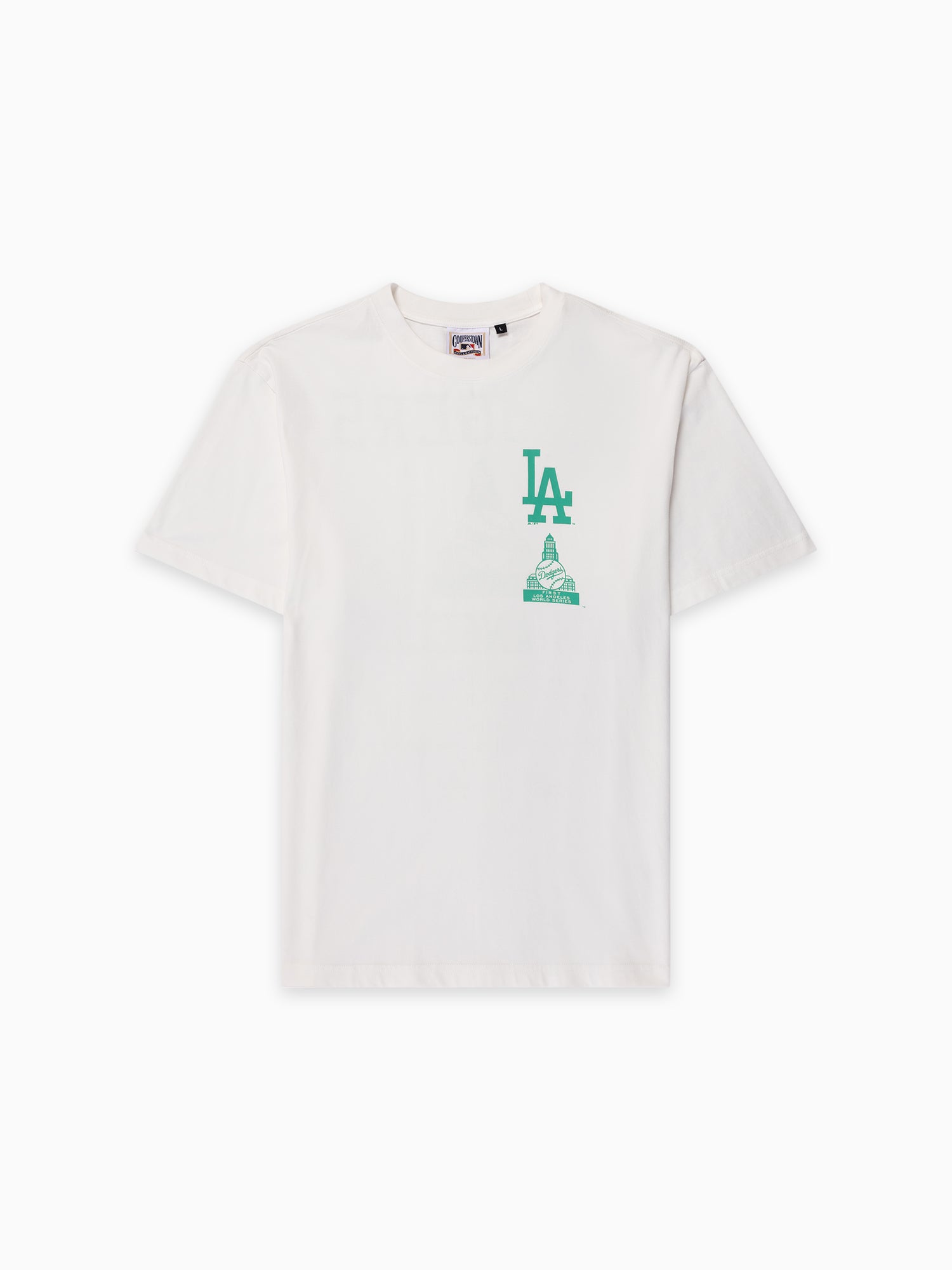 Majestic MLB World Series Era Tee Los Angeles Dodgers Vintage White