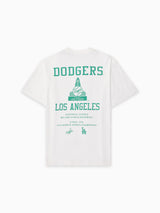 Majestic MLB World Series Era Tee Los Angeles Dodgers Vintage White