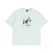 Majestic MLB Camo Logo Tee New York Yankees Sky Blue