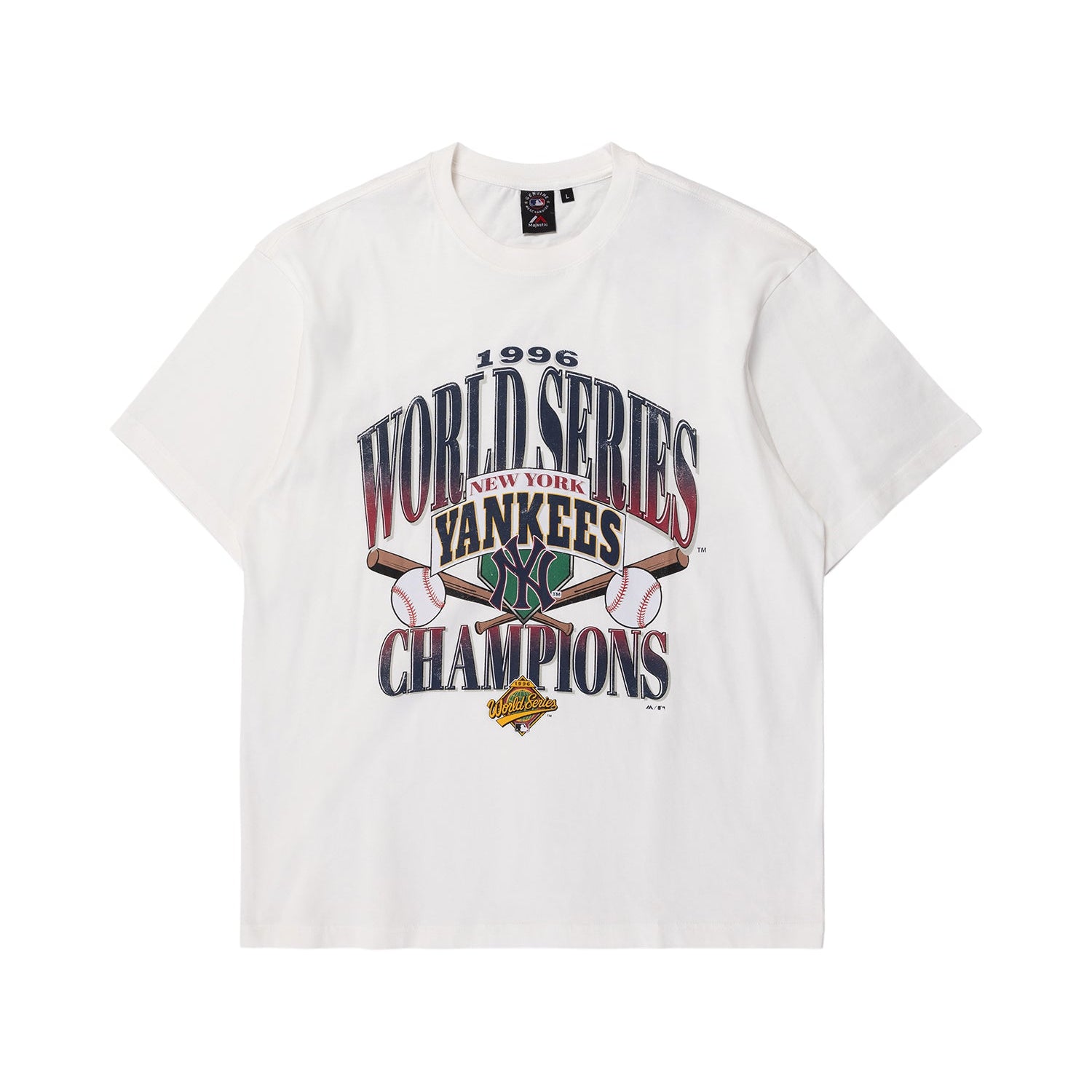 Majestic MLB Champs Vintage Tee New York Yankees Vintage White