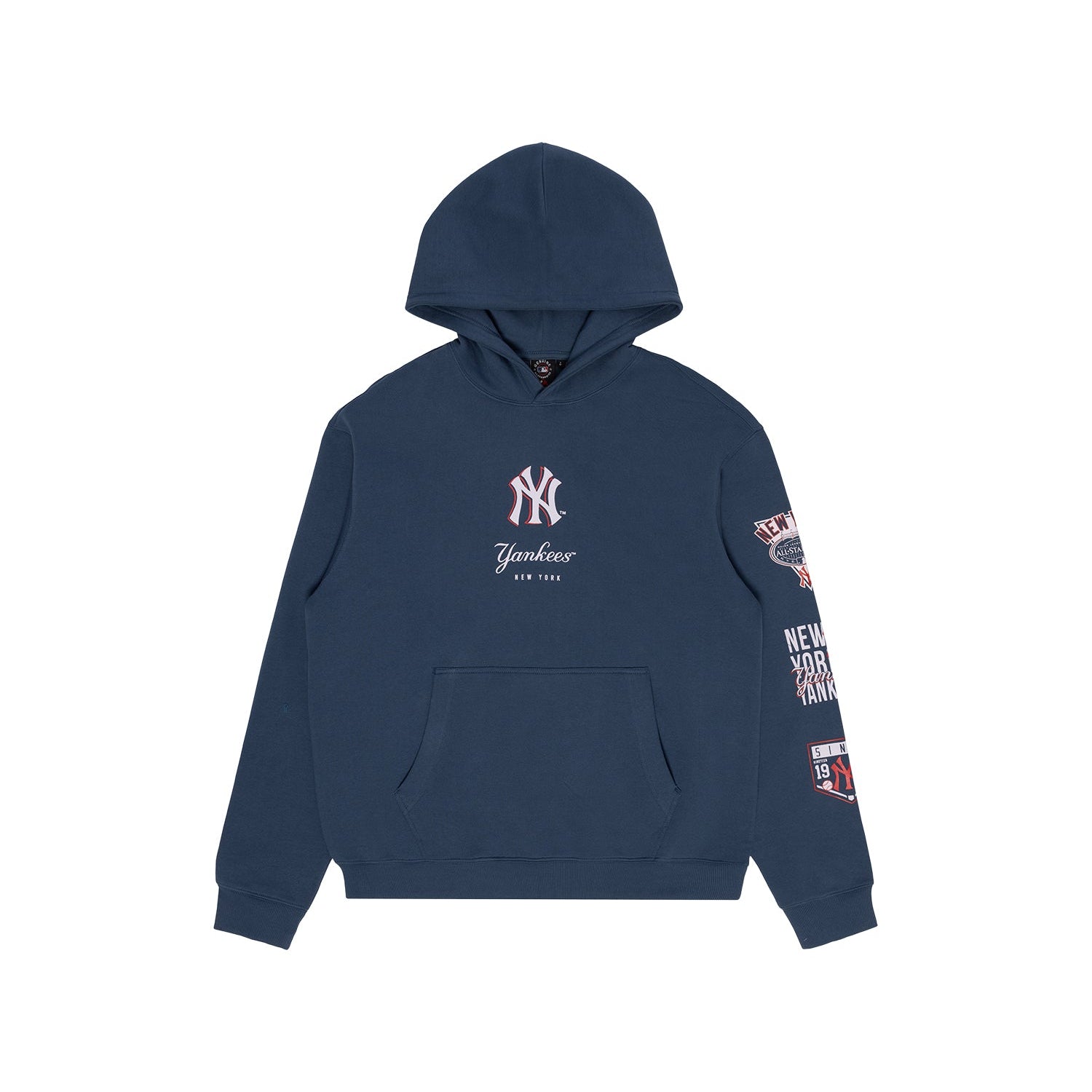 Majestic MLB Logo Patch Hoody New York Yankees True Navy