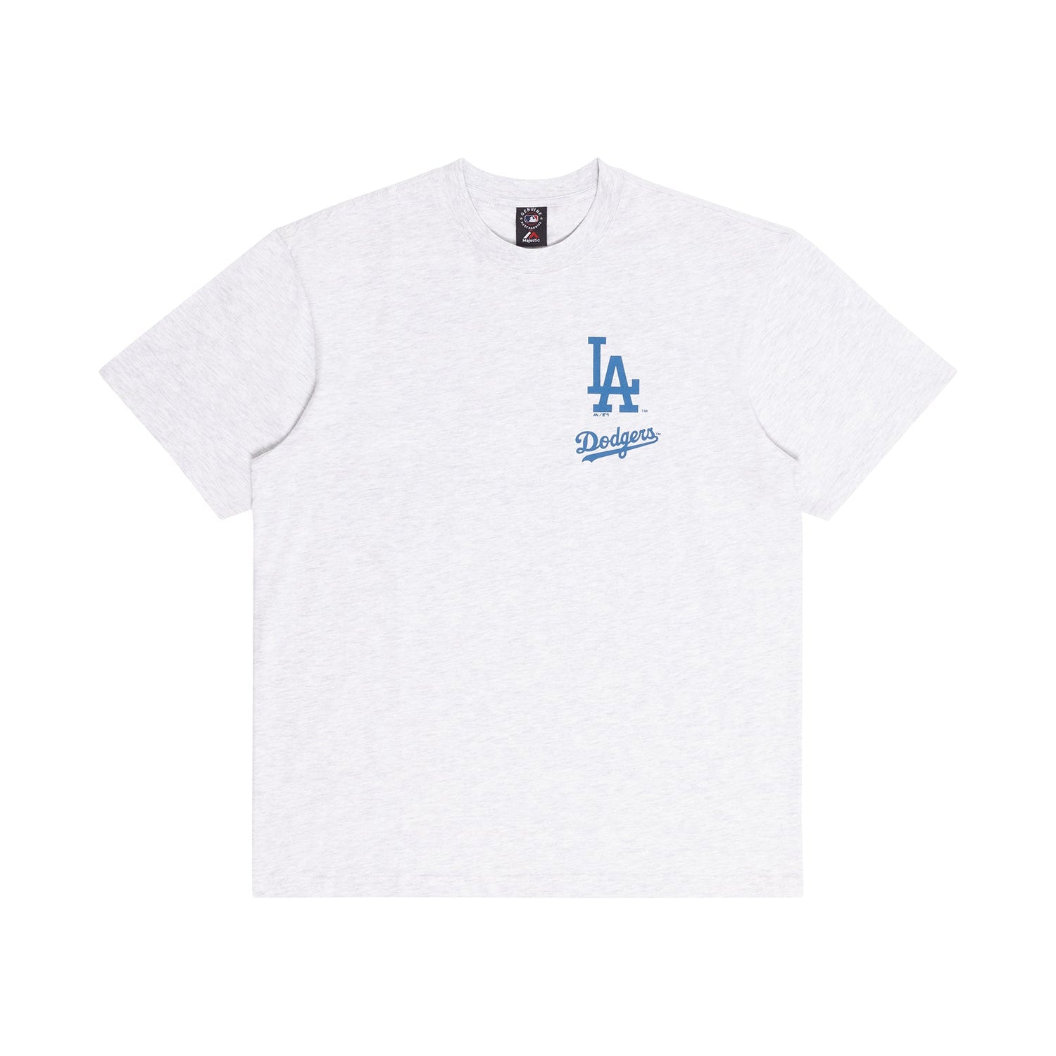Majestic MLB Patch Champs Tee Los Angeles Dodgers White Marle