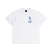 Majestic MLB Patch Champs Tee Los Angeles Dodgers White Marle