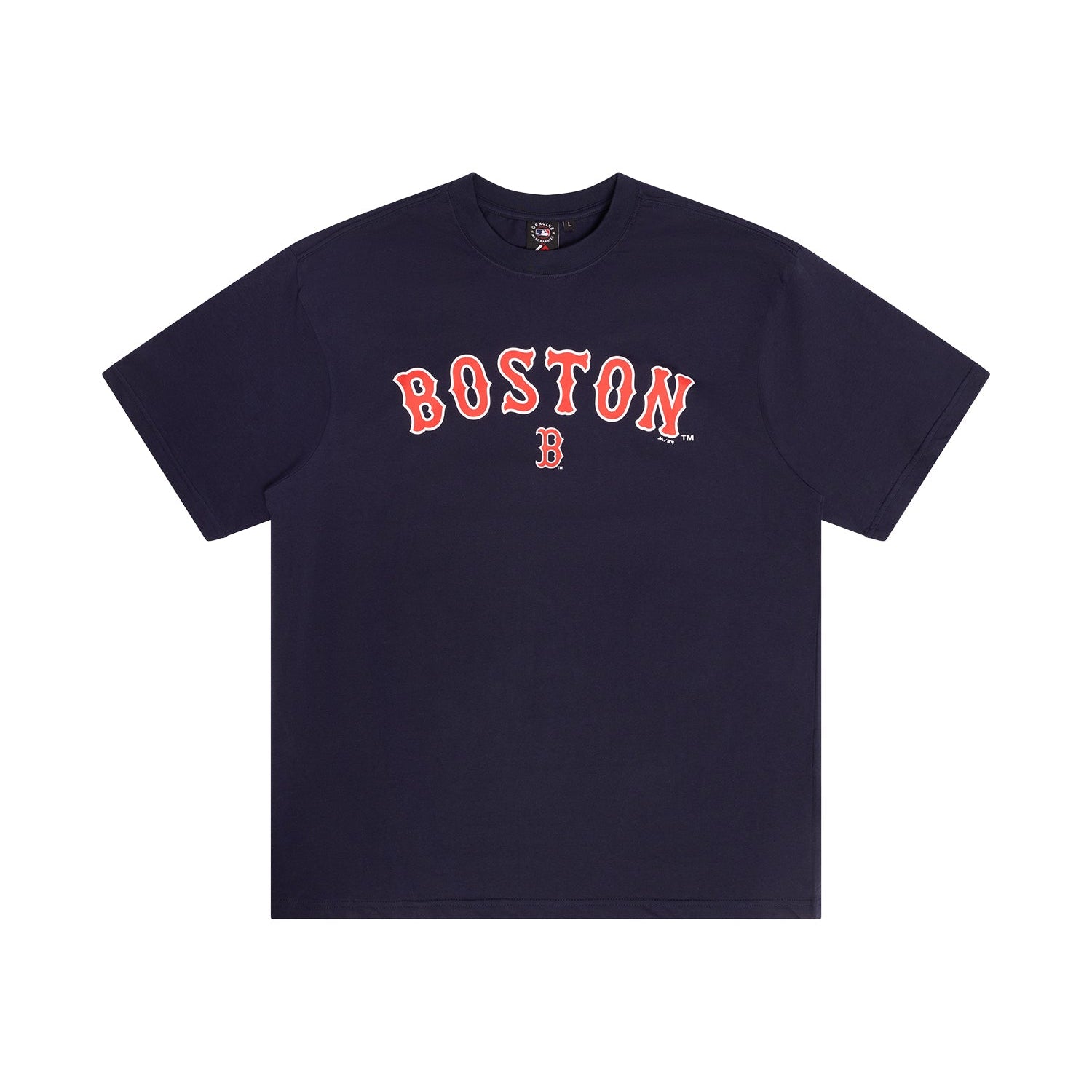 Majestic MLB Team Wordmark Tee Boston Red Sox True Navy