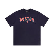 Majestic MLB Team Wordmark Tee Boston Red Sox True Navy