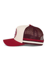 Ringers Western Origin McCoy Trucker Cap Maroon/Off White