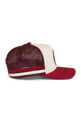 Ringers Western Origin McCoy Trucker Cap Maroon/Off White