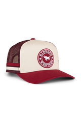 Ringers Western Origin McCoy Trucker Cap Maroon/Off White