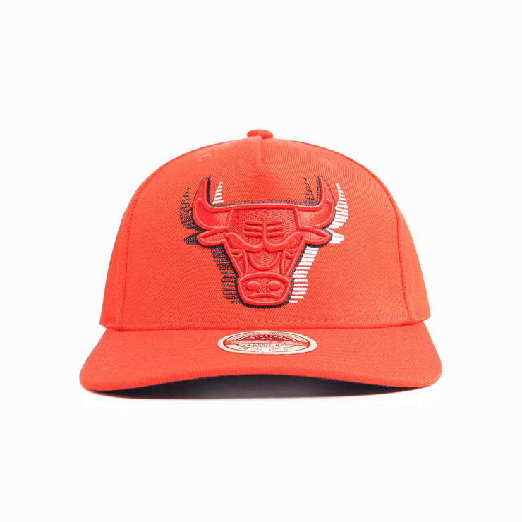Mitchell & Ness NBA Classic Red Team Colour Tri Slice Chicago Bulls Red