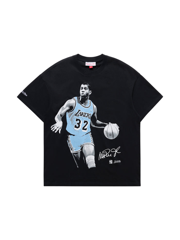 Mitchell & Ness NBA Los Angeles Lakers Magic Johnson Tee Faded Black