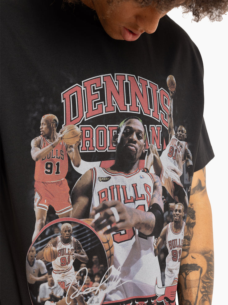 Mitchell & Ness NBA Player Tee Chicago Bulls Dennis Rodman Black